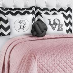 Cobre Leito Isabela Queen com 8 peças Algodão - Casa Borda