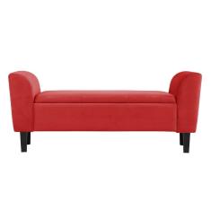 Recamier Bau Malibu 1,20m Suede Vermelho - Inova Decor