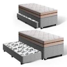 Cama Box Bicama com Colchão de Molas Ensacadas Solteiro Anjos Classic 