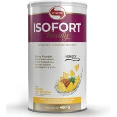 Whey Protein Isolado Isofort e hidrolisado Beauty (450g) Vitafor, Abac