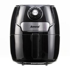 Fritadeira Elétrica Sem Óleo-Air Fryer Amvox SKD ARF1245 4,5L Com Timer Preto 220V