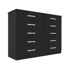 Cômoda Austin 10 Gavetas - Black