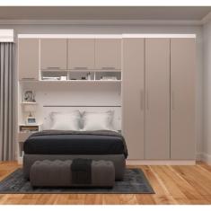 Guarda Roupa Dormitório Modulado Alpes Casal 1,38 m - Roupeiro Luciane M05