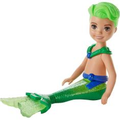 Boneca Merboy Verde, Dreamtopia, 6.5", Chelsea