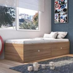 Quarto Juvenil C- Cama 80 E Mesa De Cabeceira Tokio