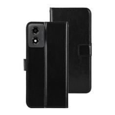 Capa Capinha Carteira Estojo Flip Compatível Com Moto E14 - DB, Preto