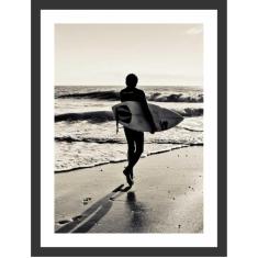 Quadro Decorativo Surf Surfista Mar Onda Praia Salas Decorações Com Mo