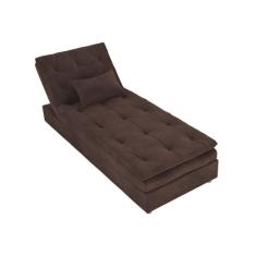 Sofá Chaise Para Clinica Psicanalise - Suede - Sv Decor -   Vania Deco
