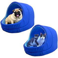 Kit 2x Camas Pet Iglu Raça Grande para Cachorro e Gato com Almofada
