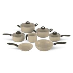 Jogo de Panelas 7 Peças Ceramic Life Suprema Vanilla  - Brinox