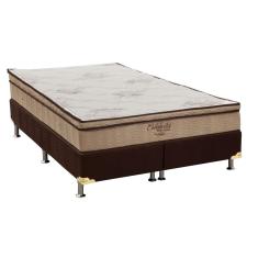 Cama Box King: Colchão Molas SuperPocket Ensacadas Ortobom Celebrita + Base CRC Suede Brown(193x203)