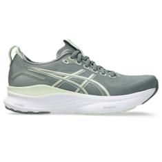 ASICS Tênis de corrida feminino Gel-Kayano 32, Azul monumento/verde sussurro, 40