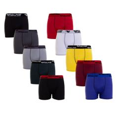 Cueca Box Falke Microfibra Kit 6 Algodão Masculino Sortidas