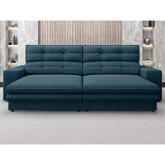 Sofá Pegasus 2,50m Assento Retrátil e Reclinável Velosuede Royal - Netsofas