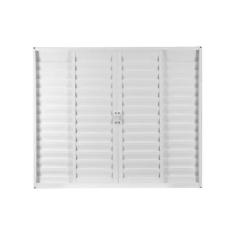 Janela Veneziana Soft Plus 4 Folhas Branco MGM  100x100 cm