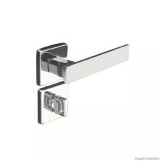 Fechadura para Banheiro Aço Zamac Quadra 40mm Pado Cromado