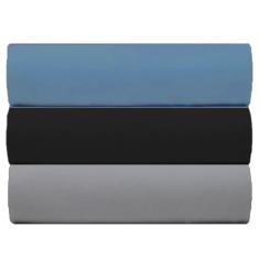 Kit 3 Lençol de Malha Casal C/Elástico 100% Algodão (KIT 2)