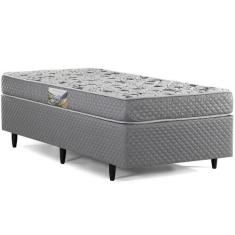 Cama Box de Solteiro Herval Ortopedic Black, Espuma Alto Suporte, 56x8