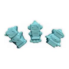 Kit 100 Unidades Sabonete Artesanal Robô 3,5cm Lembrancinha - D&C, Azu