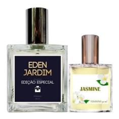 Perfume Feminino Eden Jardim 100ml + Jasmine 30ml - Essência do Brasil