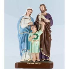 Imagem da Sagrada Família 20cm em Gesso