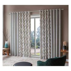 Cortina para Sala Estampada Quenia 4,00 x 2,50 m Fendi Sultan