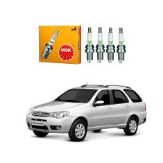 Jogo velas ignição ngk fiat palio weekend 1.0 1.3 2005 A 2008