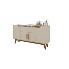 Aparador Buffet Future Off-White/Cinamomo – Bechara Móveis