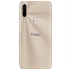 Smartphone Philco Hit P10 - 128GB 4GB ram Octa-core Tela 6,2 3 Câmeras - Dourado