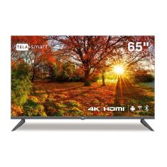Smart TV 65&quot; HQ 4K com Conversor Digital externo 3 HDMI 2 USB WI-FI Design Slim e Tela Frameless