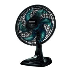 Ventilador de Mesa 40cm Super Power, Mondial, Preto/Azul Petróleo, 140W, 110V - VSP-40-AP