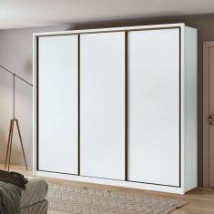 Guarda-roupa Casal Spazio 3 Pt 6 Gv Branco