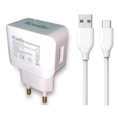 Carregador de Tomada Turbo Power 2.1 A Kingo V8 Micro USB