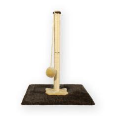 Arranhador Para Gatos Sisal Poste G com Bola Pelúcia Brinquedo - MIUPE