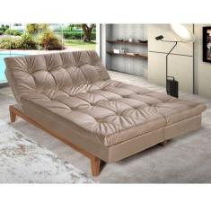 Sofá Cama 3 Lugares 5 Posições Versátil Madero Espresso Móveis