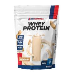 Whey Protein Concentrado 900g NewNutrition, Amendoim, 900g