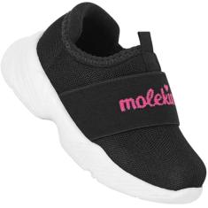 Tênis Infantil Molekinha 2709.214 Meninas 21 (EU) / 3 (UK) - corresponds to age 6-9 years Preto Feminino Criança Casual