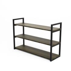 Estante Suspensa 3 Prateleiras Móbrigui Decor MD020 60x100x28 Nogal