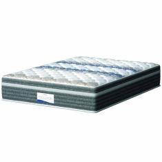 Colchão Casal Molas Ensacadas Com Pillow Evolution 138x188x32cm Cinza/Branco Probel
