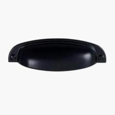 Puxador concha stillo 96mm preto - Gruppa