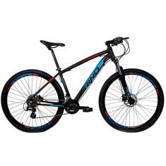 Bicicleta Aro 29 Rino Everest Color 24v Freio Hidraulico Cambios Shimano Altus (Azul/Vermelho, 21)