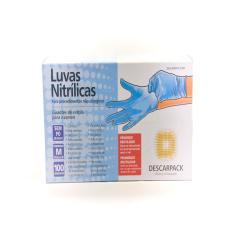 Luva Descarpack Nitrilica M 100un