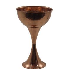 Champanheira Balde Gelo Cobre Puro Funda Com Pé Sem Alça 15L