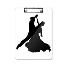 Dancer Sports Performance Duet Dance Prancheta pasta de escrita placa de apoio A4