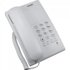 Telefone Digital de Mesa com Fio VTC105W Branco VTECH