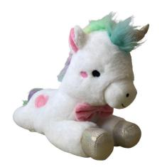 Pelúcia Infantil Unicórnio Star Com Luz E Som 16992 - Buba