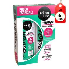 Kit C/06 Salon Line Sos Bomba Antiqueda Kit Shampoo + Condicionador 200ml