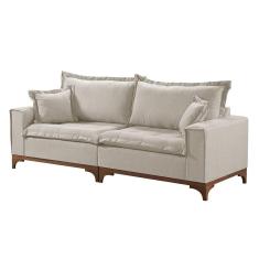Sofá 3 Lugares Living M-47 Veludo Martins Creme