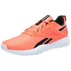 Reebok Tênis masculino Flexagon Energy Trail 4, Coral digital/preto/calçado branco, 45