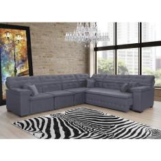 Sofá Magno 3.32x2.57m de Canto, Retrátil e Reclinável - Sofisticato, c